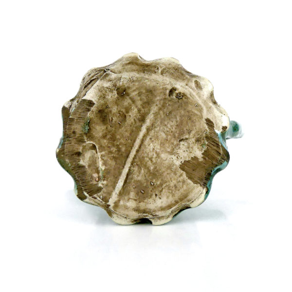 Petite théière bambou émaillée (dessous)