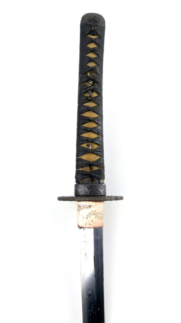Grand katana ondachi sabre japonais Edo (détail)