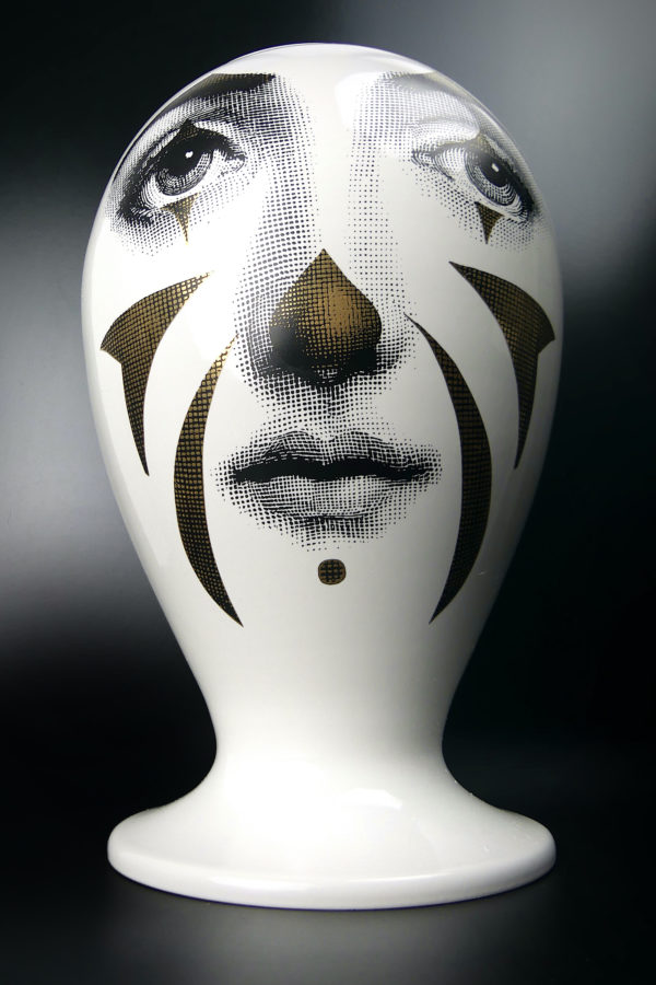 Vase clown Fornasetti double décors par Bitossi Ceramiche (face)