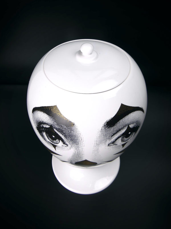 Vase clown Fornasetti double décors par Bitossi Ceramiche (dessus)