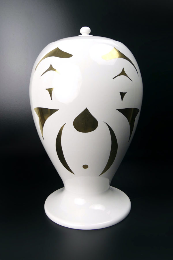 Vase clown Fornasetti double décors par Bitossi Ceramiche (dos)