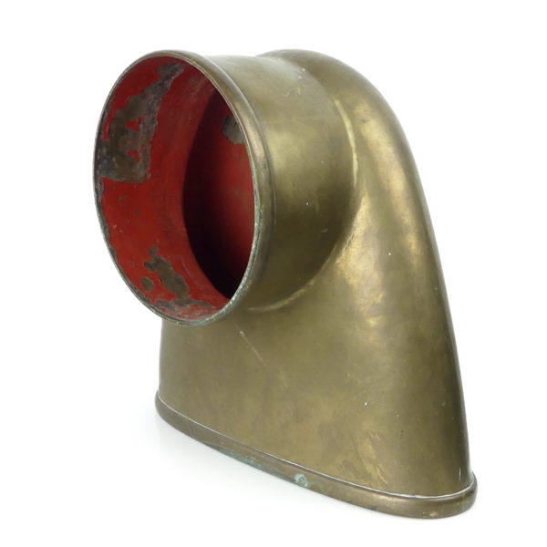 Manche à air de bateau ovoïde en cuivre (3/4)