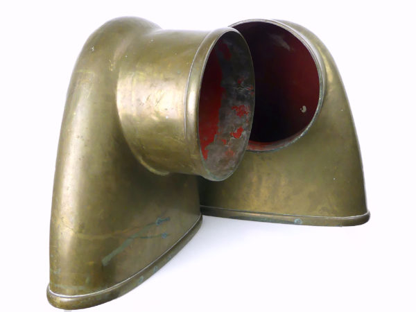 Manches à air de bateau ovoïdes en cuivre