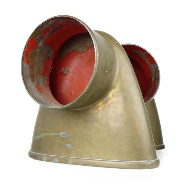 Manches à air de bateau ovoïdes en cuivre