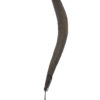 Grand boomerang aborigène ancien en bois dense sur socle