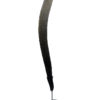 Grand boomerang aborigène ancien en bois dense sur socle