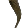 Grand boomerang aborigène ancien en bois dense sur socle (dessus 3/4)