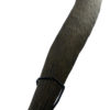 Grand boomerang aborigène ancien en bois dense sur socle (détail)