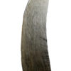 Grand boomerang aborigène ancien en bois dense sur socle (détail)