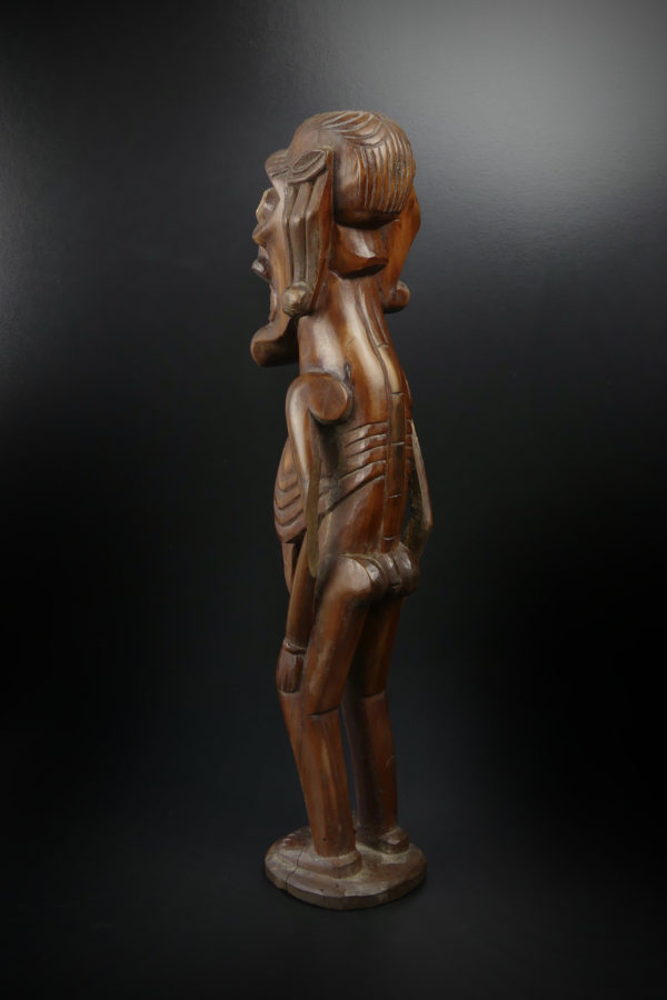 Moaï Kavakava ancien Rapa Nui (3/4 dos)