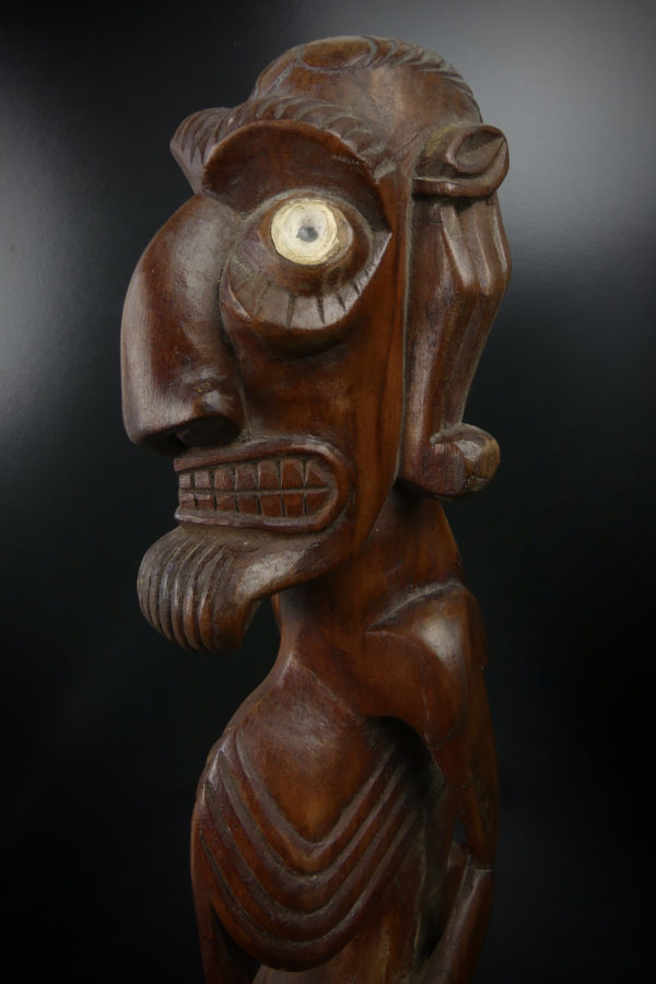 Moaï Kavakava ancien Rapa Nui (détail)