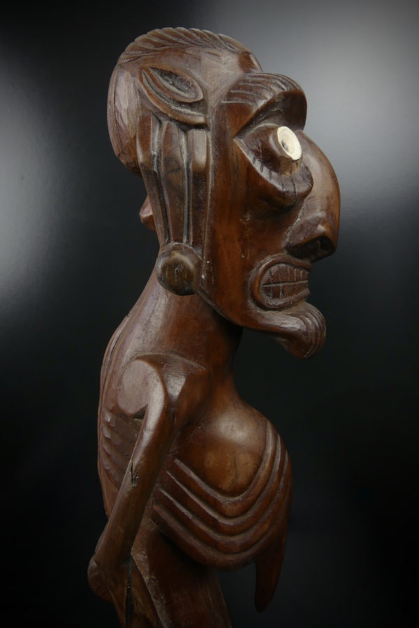 Moaï Kavakava ancien Rapa Nui (détail profil)