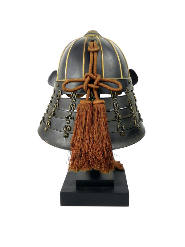 Kabuto Hoshi Umebachi de samouraï noir et or shōwa (dos)