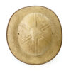 Chapeau colonial en paille naturelle salacot français (dessus)