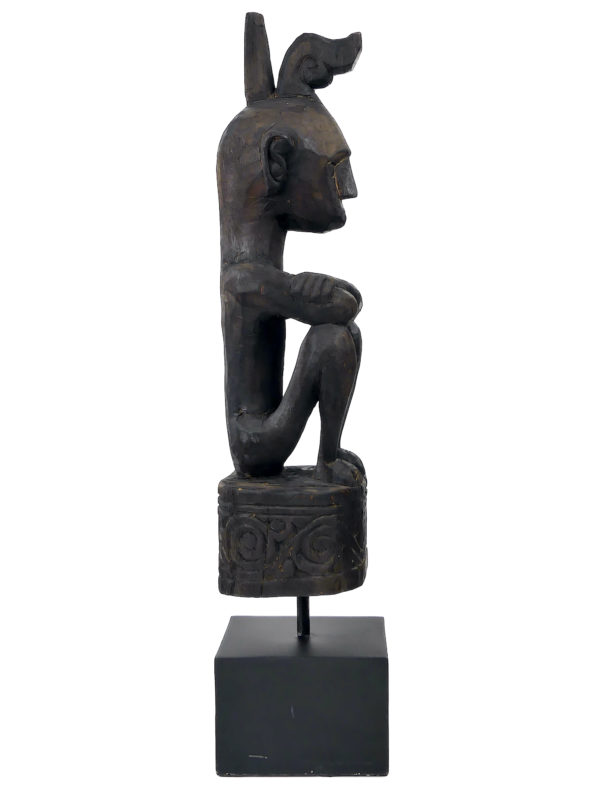 Yene statue d’ancêtre Leti en bois de fer (profil)