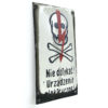 Plaque émaillée polonaise Danger de mort Haute-tension (3/4)