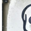 Plaque émaillée polonaise Danger de mort Haute-tension (détail)
