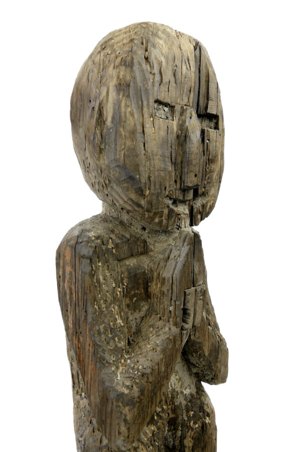 Statue protectrice Putali népalaise ancienne (détail 3/4)