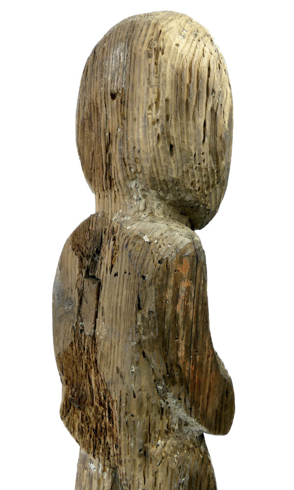 Statue protectrice Putali népalaise ancienne (détail 3/4)