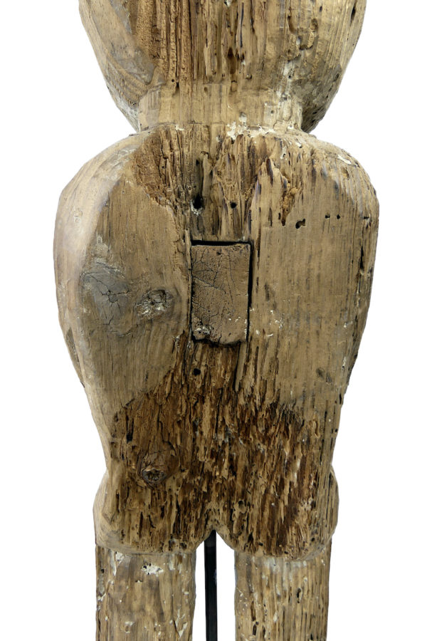 Statue protectrice Putali népalaise ancienne (détail dos)