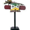 Masque heaume soleil aux grandes oreilles Kachina Hopi (face)