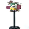 Masque heaume soleil aux grandes oreilles Kachina Hopi (3/4)