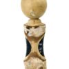4 Kokeshi japonaises en bois 70 (K2 dos)