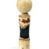 4 Kokeshi japonaises en bois 70 (K3 dos)