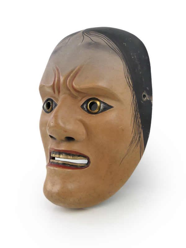 Masque Hashihime jeune fille du pont yokai théâtre nô (3/4)