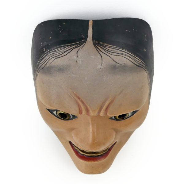 Masque Hashihime jeune fille du pont yokai théâtre nô (dessus)