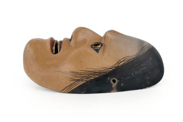 Masque Hashihime jeune fille du pont yokai théâtre nô (profil)