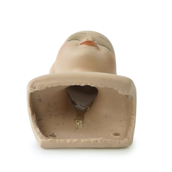 3 têtes de poupée en porcelaine biscuit mi-XXe (tête 2)