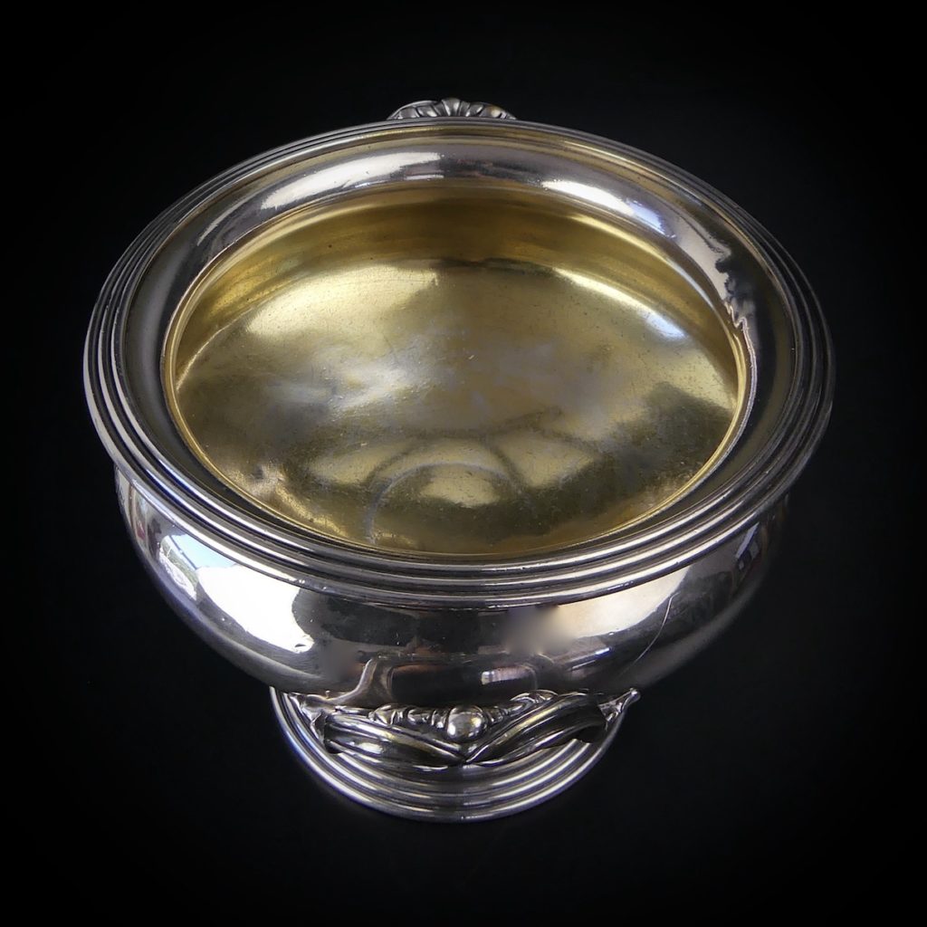 CHRISTOFLE SUPERBE POT à Caviar Métal Argenté Ancien N Couronné Napoléon . EUR 455,00 - PicClick DE
