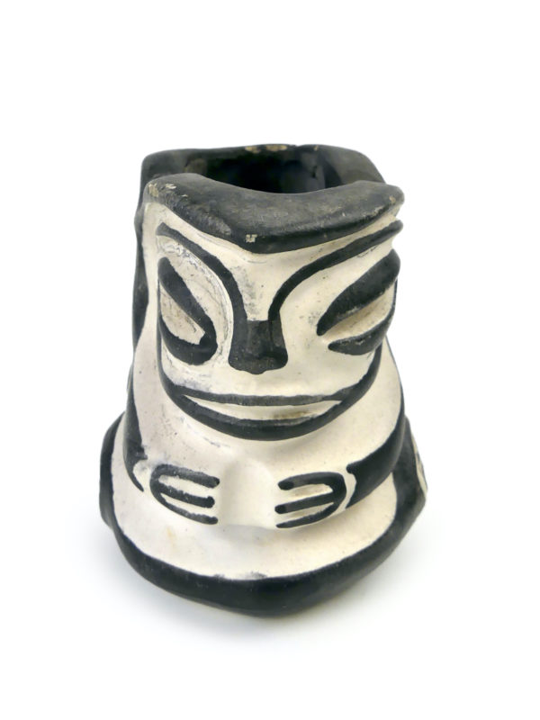 Pot en céramique TAI Tiki Janus vintage (profil)