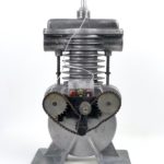 Coupe transversale de moteur BIOFIZ années 60 Pologne (face)