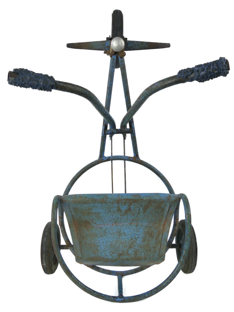 Tricycle En Métal Ancien Pour Poupée/poupon - Jouet Vintage - Objet De Collection