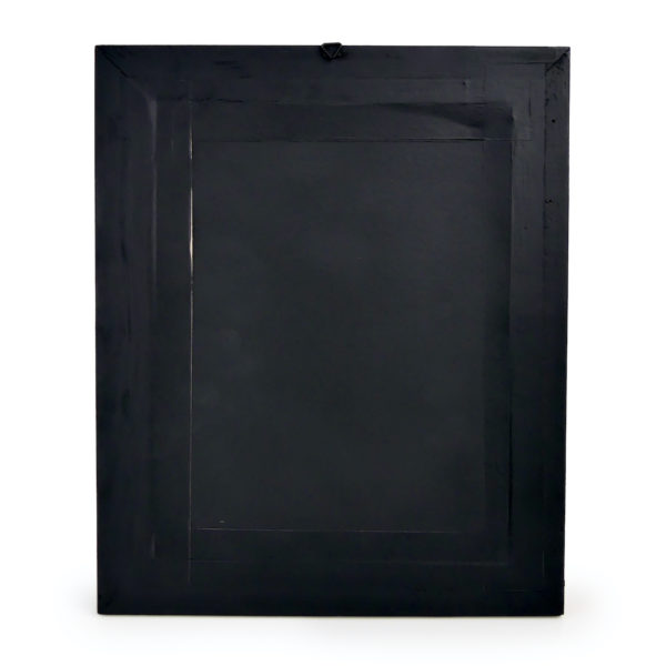 Acrocinus longimanus dans cadre en bois et verre bombé (dos)