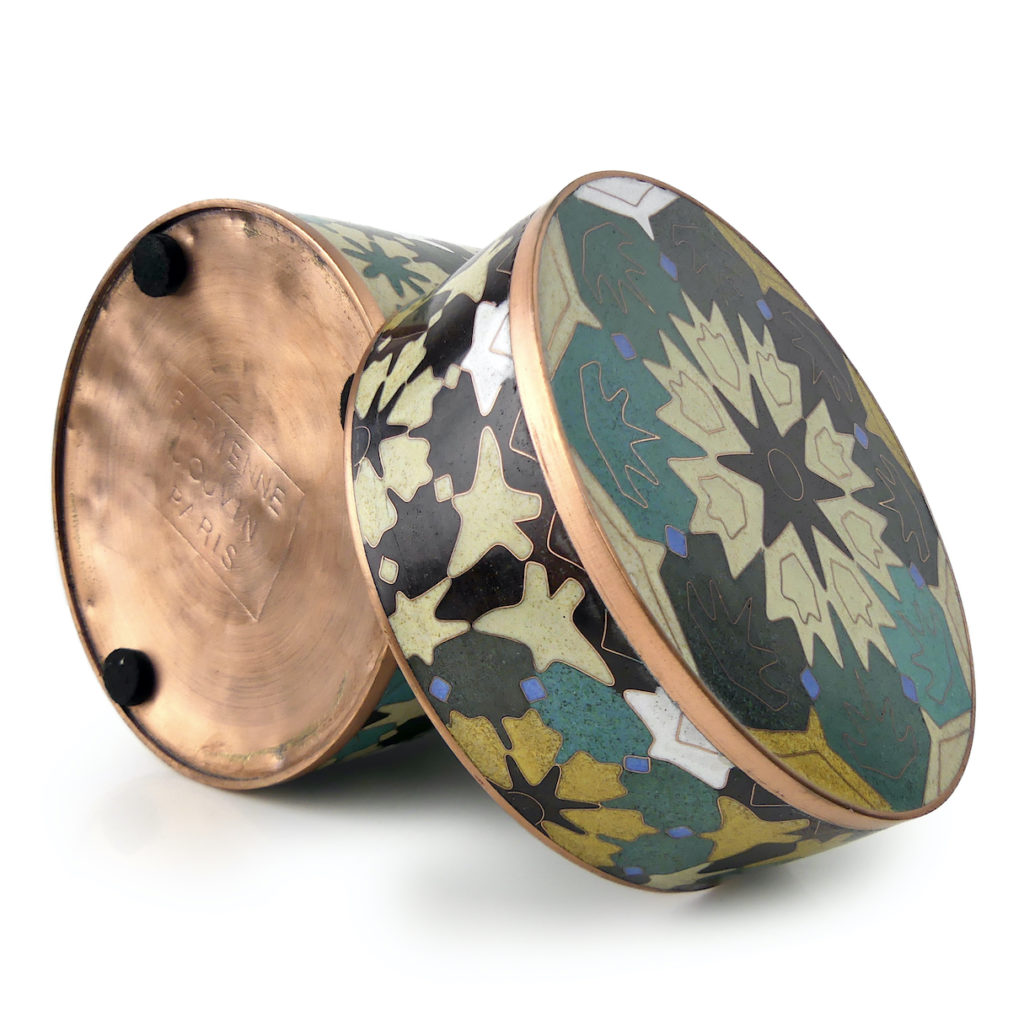 émail Cloisonné - Boîte Circulaire