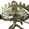 Statuette Shiva Nataraja dansant en laiton idole religieuse hindoue (détail dos)