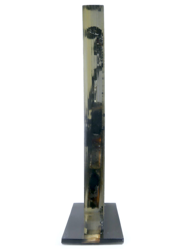 Grande sculpture violon brûlé en résine inclusion signée NAC’S (profil)