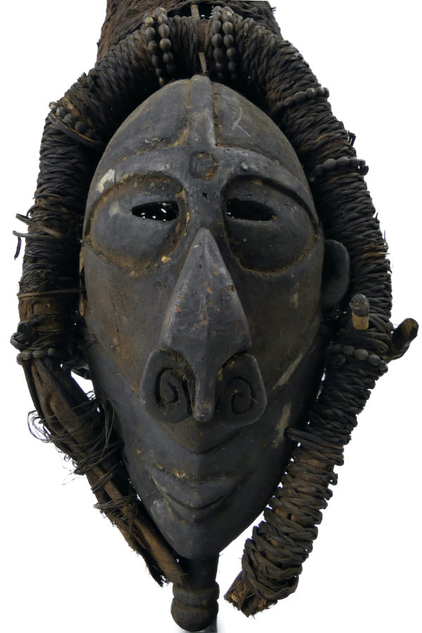 Masque de danse Tangbwal monstre Lewa Île Vokeo (face dessous)