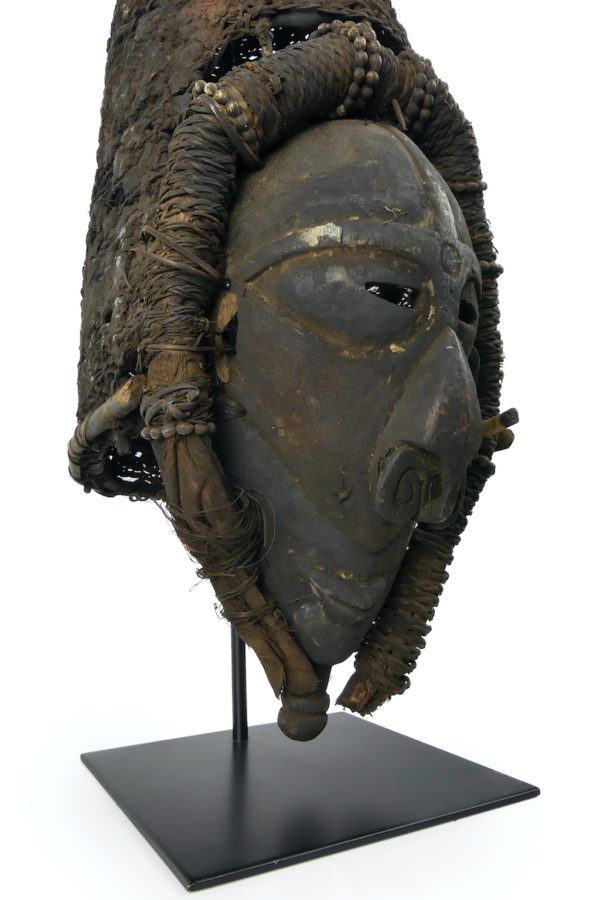 Masque de danse Tangbwal monstre Lewa Île Vokeo (détail 3/4)