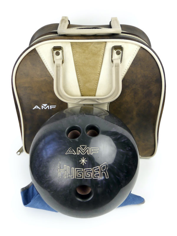 Ensemble de bowling AMF vintage 1970 (détail dessus)
