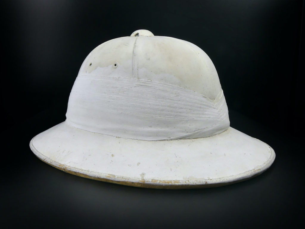 CASQUE COLONIAL OFFICIER Anglais Royal Navy Authentique WW2 EUR 140,00