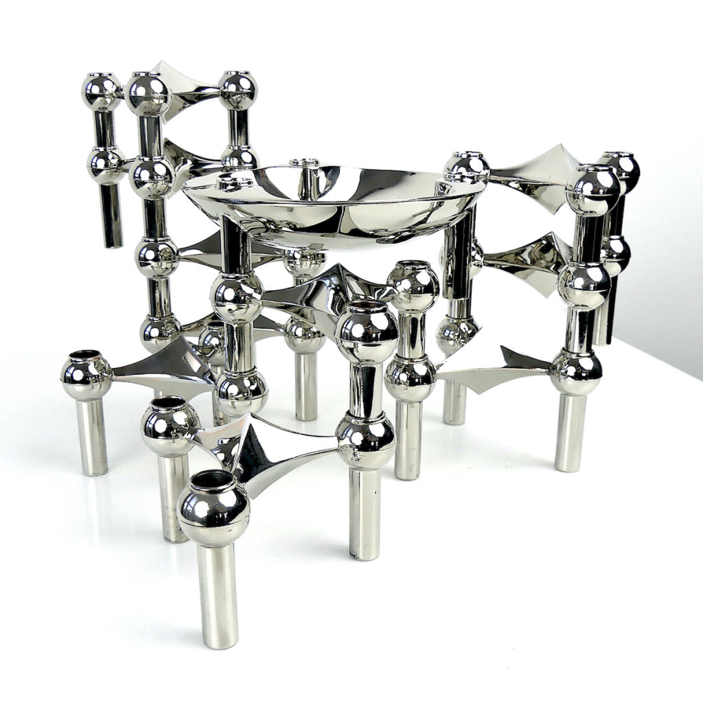 Sculpture modulaire de bougie vintage de Caesar Stoffi pour Nagel, années 1960 sur France