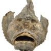 Grand poisson-pierre Synanceia verrucosa naturalisé sur pied (face)