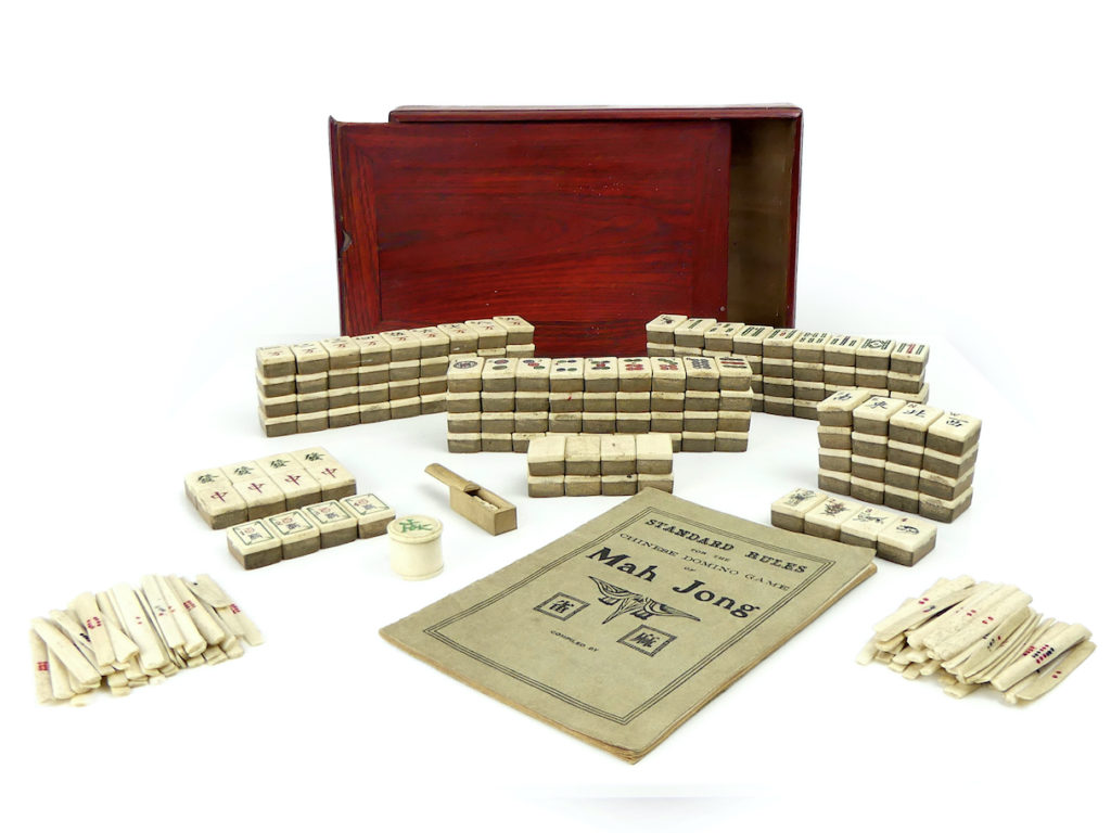 Lot De 4 Supports En Bois Pour Jeu De Mahjong - Accessoire Pour Tenir Les Tuiles Pendant La Partie - Neufs