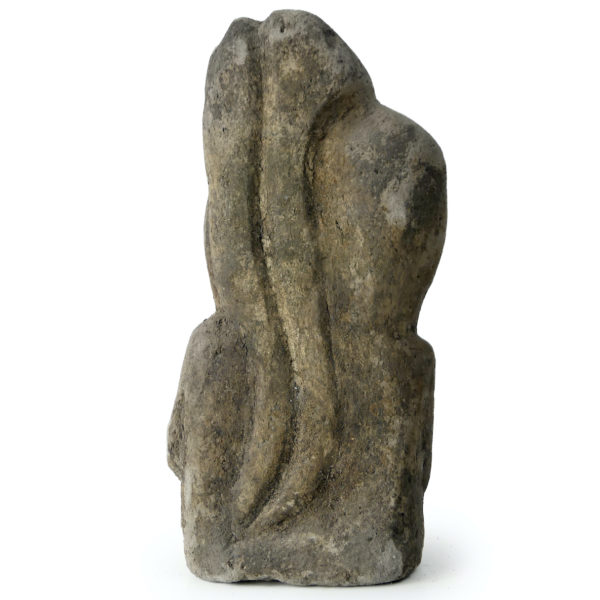 Statue Katoda Sumbanaise massive en pierre sculptée Timor (dos)