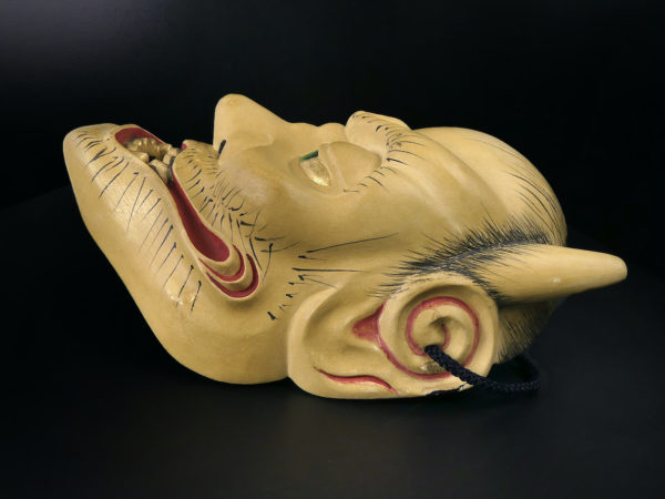 Masque Yakan renard des champs esprit malveillant du théâtre nô (profil)