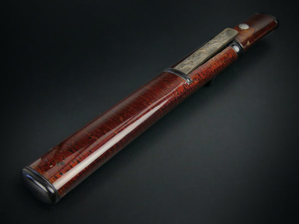 Aiguchi laqué rouge avec kozuka Tantō de samouraï Période Muromachi (3/4)